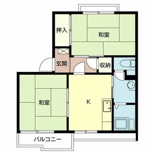 イブキガーデン【0206号室】の間取り