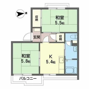 イブキガーデン【0206号室】の間取り