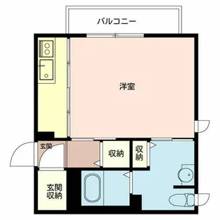 リヴェール紀三井寺【0101号室】の間取り