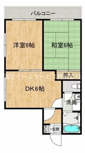 クリスタル長居【5階】の間取り