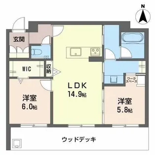 カサ リベルテ【0103号室】の間取り