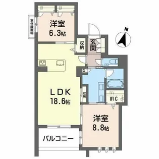 ル メイユール【0303号室】の間取り