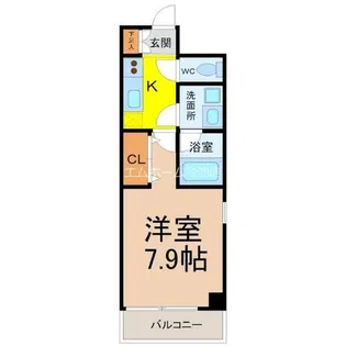 リヴシティ今池【2階】の間取り