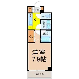 リヴシティ今池【7階】の間取り
