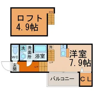 COLORS【1階】の間取り
