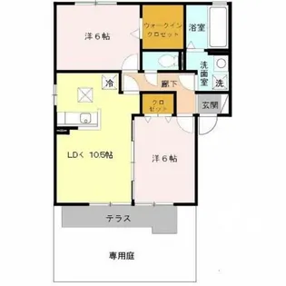 リッツハウス 壱番館【1階】の間取り