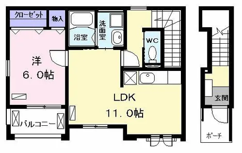 レセーナ(resena)【2階】の間取り