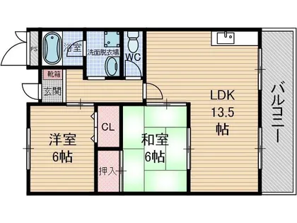 第2クリスタルハイツ【1階】の間取り