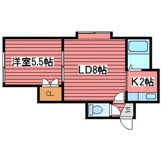 クヴァルチーラ53【103号室】の間取り