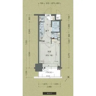 プレサンス神戸プレシャス【9階】の間取り