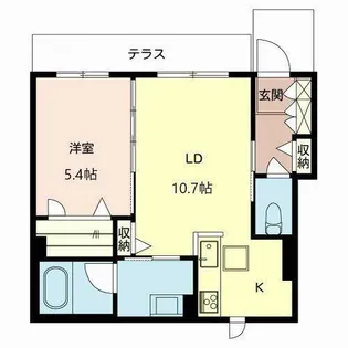 First【1階】の間取り
