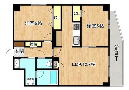 玉造Base【5階】の間取り