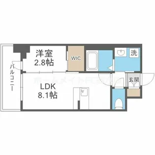 セレニテ江坂グランデ【13階】の間取り