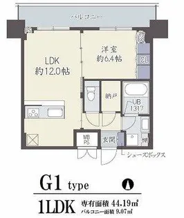 GRAND VILLASSE 福島【306号室】の間取り