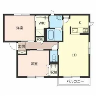 ソフィア【A202号室】の間取り