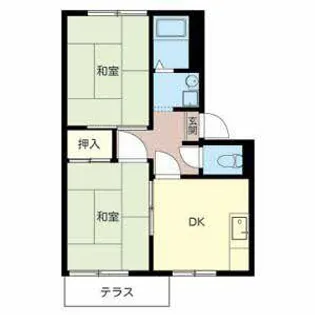 ラポール【0105号室】の間取り