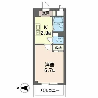 グレイスフローラ富雄【0103号室】の間取り