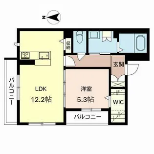 シャーメゾン ラピュタ【0201号室】の間取り