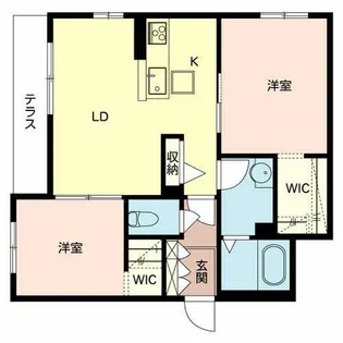 WingIII 花園【0101号室】の間取り