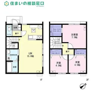 愛知県岡崎市大和町字沓市場【一戸建】の間取り