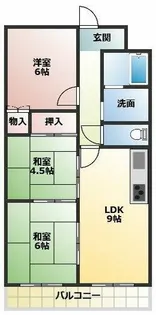ベルマローネ千竹壱番館【3階】の間取り