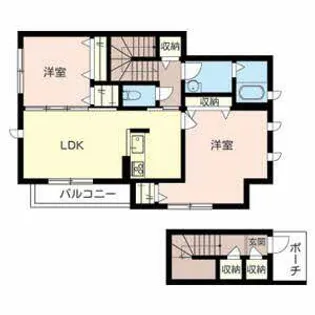 ラーク 三井寺【0202号室】の間取り