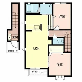 シャーメゾン リラ【0210号室】の間取り