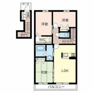 シャーメゾン ファミーユ【0203号室】の間取り