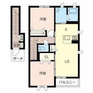 フェラーリスティ【0201号室】の間取り