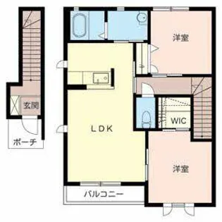 AKANE【0201号室】の間取り