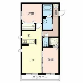 シャーメゾン優彩【0201号室】の間取り
