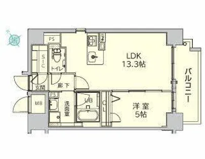 クレスティーク上町台【0501号室】の間取り