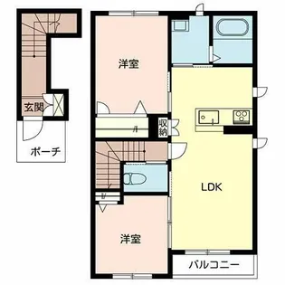 シャーメゾン和田【0206号室】の間取り