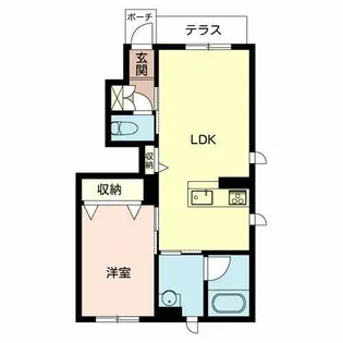 フェリシア小坂【0101号室】の間取り