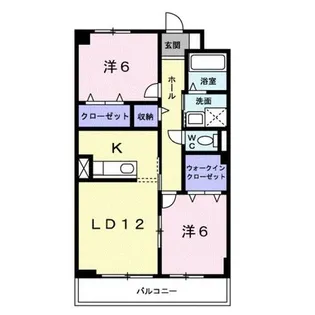 ソレアードⅡ【3階】の間取り