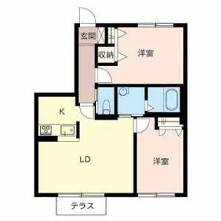 メゾン・すこやか【0102号室】の間取り