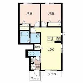 ドルチェ・ヴィータ【0103号室】の間取り