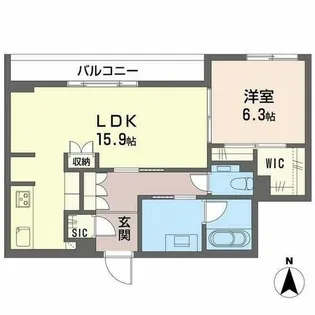 シークリサンス岡本【0303号室】の間取り