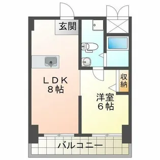 SENSE神戸西【4階】の間取り