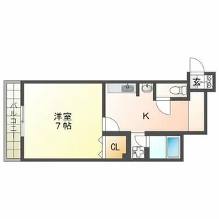 Sキューブ ほんまち【2階】の間取り