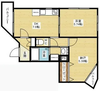 KTIレジデンス淡路【1階】の間取り
