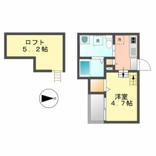 ソレア【103号室】の間取り