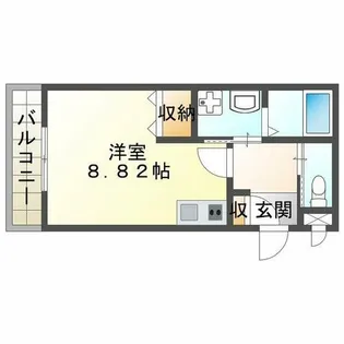 ジーメゾン妙法寺【2階】の間取り