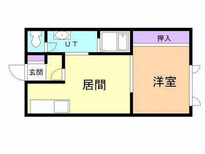 シャトーハイツ【101号室】の間取り