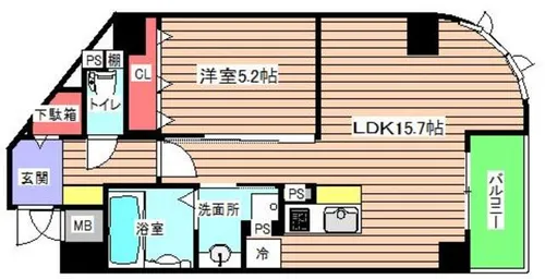 EL-Sia Umekita【7階】の間取り
