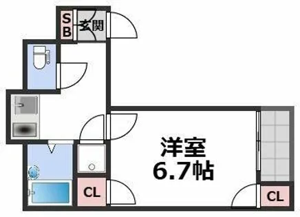 エスポワール【3階】の間取り