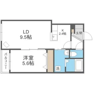 グランスター9【4階】の間取り