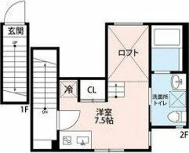 Blanc de blancs(ブランドゥブラン)【2階】の間取り