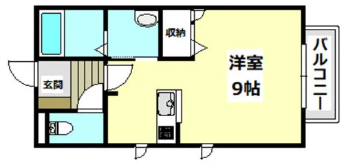 1Rの間取り画像