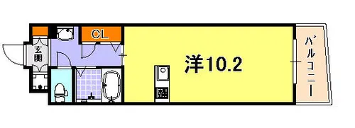 アスヴェルみなと元町OCEANFRONT【5階】の間取り